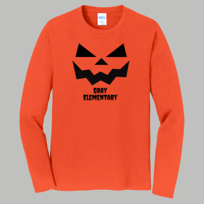 Adult Long Sleeve Shirt - Fall - Jacko Lantern Black Thumbnail