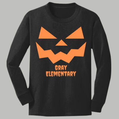 Youth Long Sleeve Shirt - Fall - Jacko Lantern Orange  Thumbnail