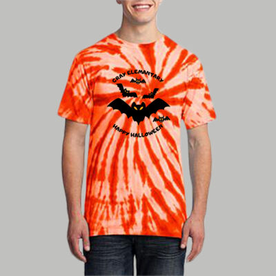 Adult Tie-Dye T-Shirt - Fall - Bats Thumbnail
