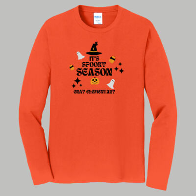 Adult Long Sleeve Shirt - Fall - Its Spooky Season Thumbnail