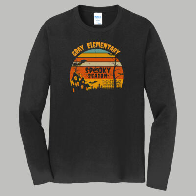 Adult Long Sleeve Shirt - Fall - Haunted House  Thumbnail