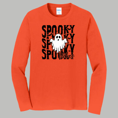 Adult Long Sleeve Shirt - Fall - Spooky Vibes Thumbnail