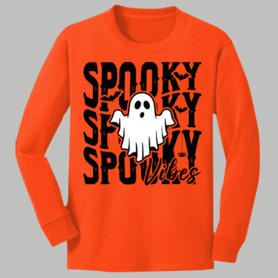 Youth Long Sleeve Shirt - Fall - Spooky Vibes Thumbnail