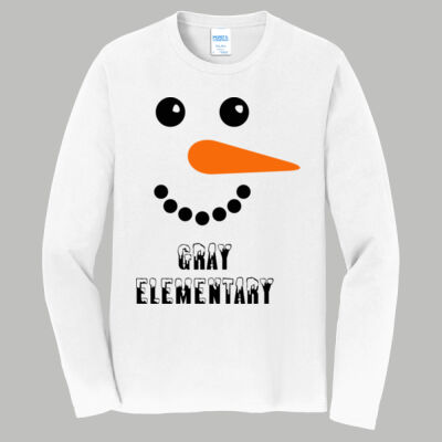 Adult Long Sleeve Shirt - Winter Holidays - Snowman Thumbnail