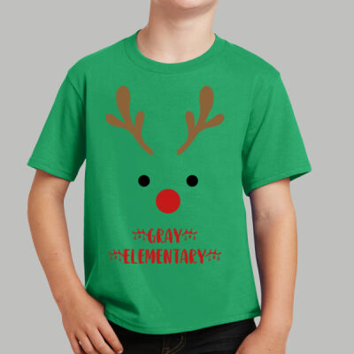 Youth T-Shirt - Winter Holidays - Reindeer Thumbnail