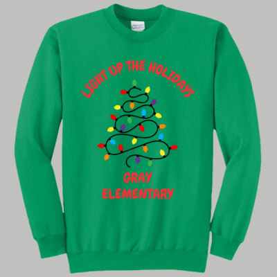 Adult Crewneck - Winter Holidays - Light Up - Red Thumbnail
