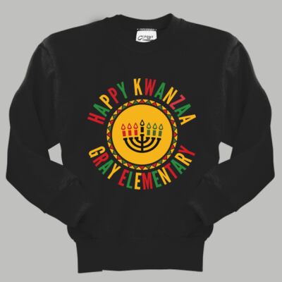 Youth Crewneck - Winter Holidays - Happy Kwanzaa Thumbnail