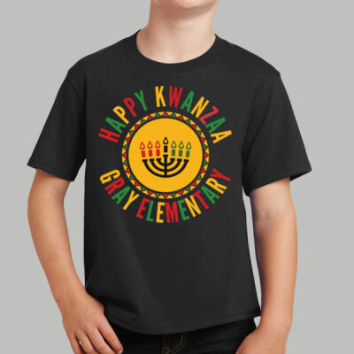 Youth T-Shirt - Winter Holidays - Happy Kwanzaa Thumbnail