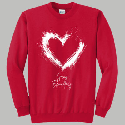 Adult Crewneck - Spring - Valentine's Heart Thumbnail