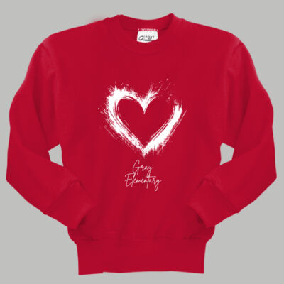 Youth Crewneck - Spring - Valentine's Heart Thumbnail