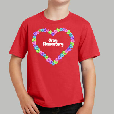 Youth T-Shirt - Spring - Valentine's Heart Thumbnail