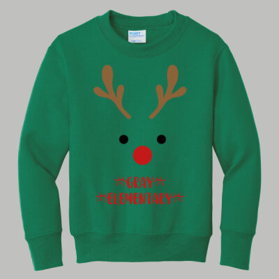Youth Crewneck - Winter Holidays - Reindeer Thumbnail