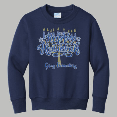 Youth Crewneck - Winter Holidays - Happy Hanukkah Thumbnail