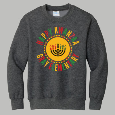 Youth Crewneck - Winter Holidays - Happy Kwanzaa Thumbnail