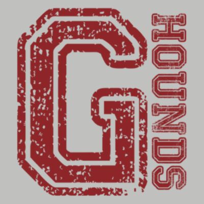 Distressed G with Vertical Hounds Red Thumbnail