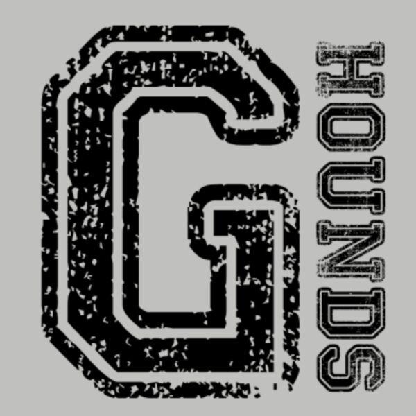 Distressed G with Vertical Hounds Black Thumbnail