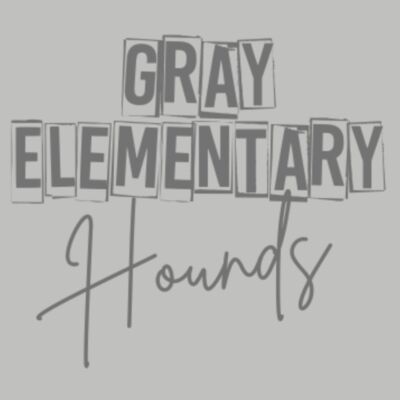 Gray Elementary Hounds in Cursive Grey Thumbnail