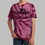 Youth Tie-Dye T-Shirt - Gray Thumbnail