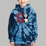Youth Tie-Dye Hoodie - Gray Thumbnail