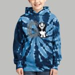 Youth Tie-Dye Hoodie - Gray Thumbnail