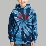 Youth Tie-Dye Hoodie - Gray Thumbnail