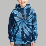 Youth Tie-Dye Hoodie - Gray Thumbnail