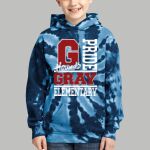 Youth Tie-Dye Hoodie - Gray Thumbnail