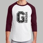 Adult Raglan T-Shirt - Gray Thumbnail