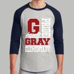 Adult Raglan T-Shirt - Gray Thumbnail