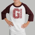 Youth Raglan T-Shirt - Gray Thumbnail