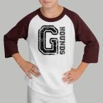 Youth Raglan T-Shirt - Gray Thumbnail