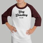 Youth Raglan T-Shirt - Gray Thumbnail