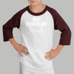 Youth Raglan T-Shirt - Gray Thumbnail
