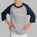 Youth Raglan T-Shirt - Gray Thumbnail
