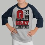 Youth Raglan T-Shirt - Gray Thumbnail