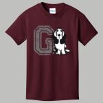 Youth Maroon T-Shirt - Gray Thumbnail