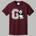 Youth Maroon T-Shirt - Gray Thumbnail