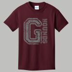 Youth Maroon T-Shirt - Gray Thumbnail