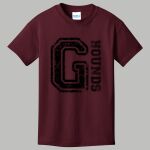 Youth Maroon T-Shirt - Gray Thumbnail