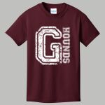 Youth Maroon T-Shirt - Gray Thumbnail