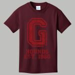 Youth Maroon T-Shirt - Gray Thumbnail