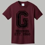 Youth Maroon T-Shirt - Gray Thumbnail