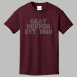 Youth Maroon T-Shirt - Gray Thumbnail
