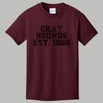 Youth Maroon T-Shirt - Gray Thumbnail