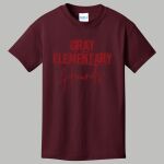 Youth Maroon T-Shirt - Gray Thumbnail