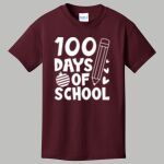 Youth Maroon T-Shirt - Gray Thumbnail
