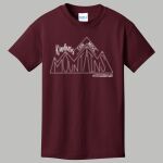 Youth Maroon T-Shirt - Gray Thumbnail