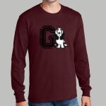 Adult Maroon Long Sleeve Shirt - Gray Thumbnail