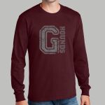 Adult Maroon Long Sleeve Shirt - Gray Thumbnail