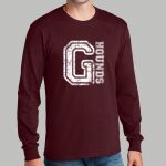 Adult Maroon Long Sleeve Shirt - Gray Thumbnail
